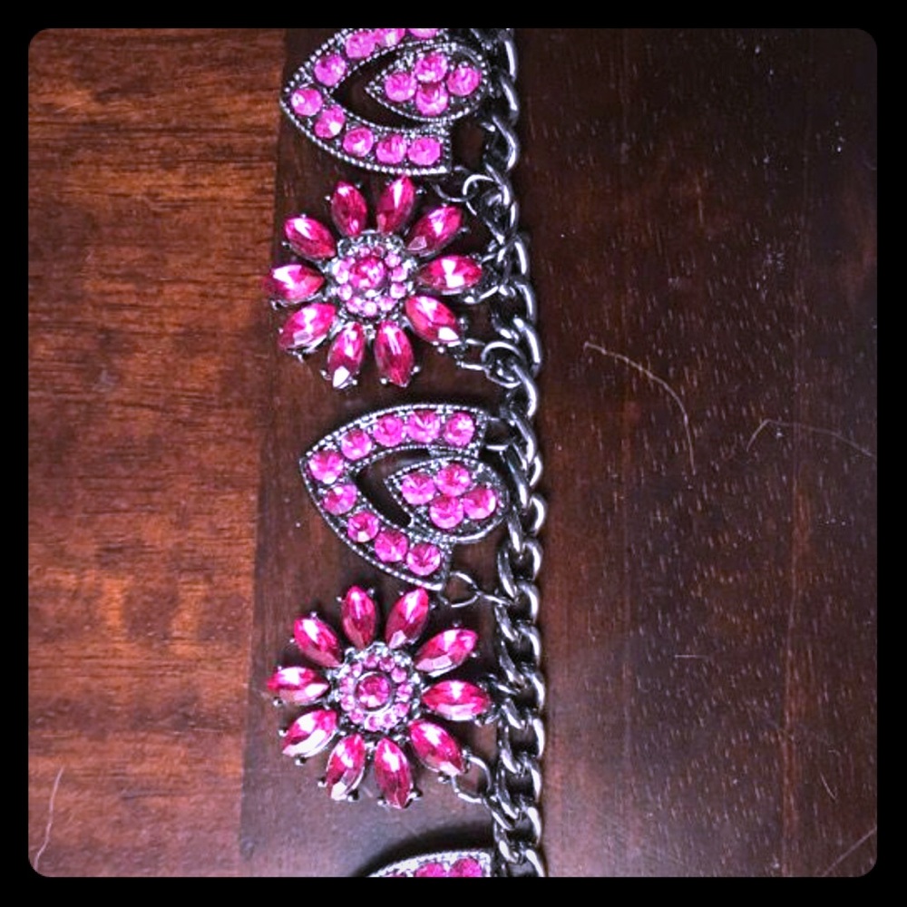 Hot pink necklace